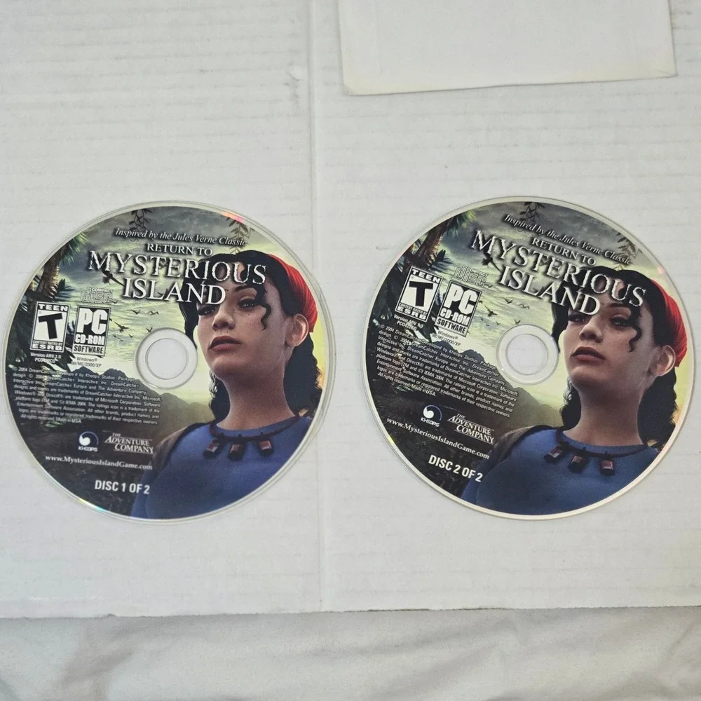 Return to Mysterious Island PC Game 2004 Complete 2 Disc Set Jules Verne Retro